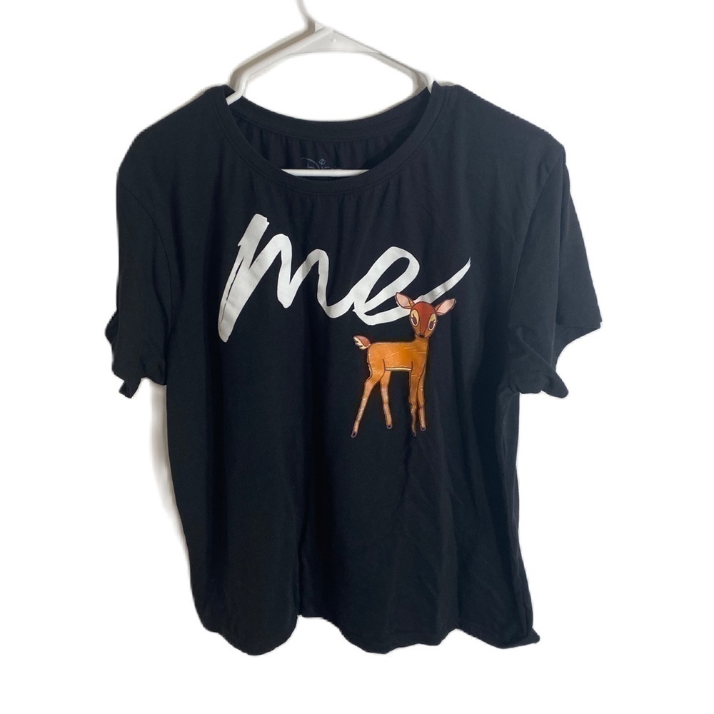 Disney Bambi Short Sleeve Shirt XXL Black Me Matching Family Women’s